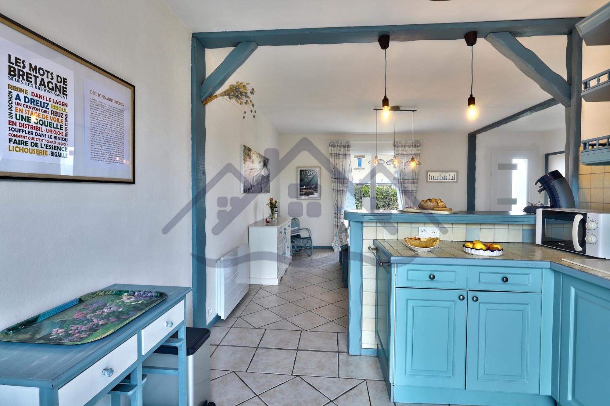 Localise - M3B - Souvenir Du Guil - Maison De Plain-Pied Avec Jardin Clos Au Guilvinec - Tout A Pied, Plages, Port, Centre, Commerces, Marche - Wif Inclus - Linge De Lit Inclus - Animaux Bienvenus Exterior photo