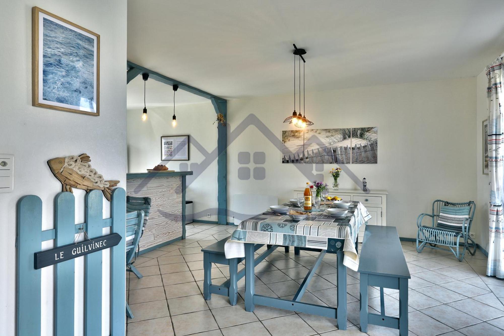 Localise - M3B - Souvenir Du Guil - Maison De Plain-Pied Avec Jardin Clos Au Guilvinec - Tout A Pied, Plages, Port, Centre, Commerces, Marche - Wif Inclus - Linge De Lit Inclus - Animaux Bienvenus Exterior photo
